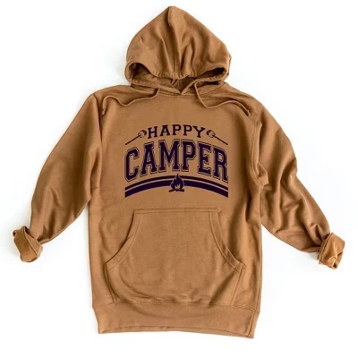 Женское худи Simply Sage Market Happy Camper, верблюжье