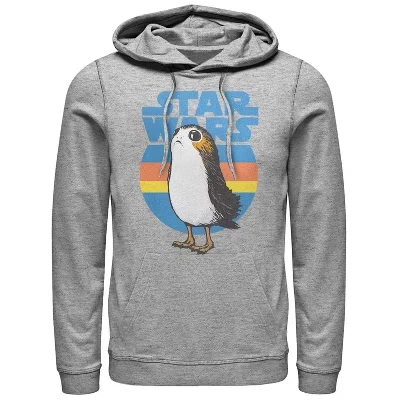 Мужская толстовка с капюшоном The Last Jedi в стиле ретро Porg с капюшоном athletic heather