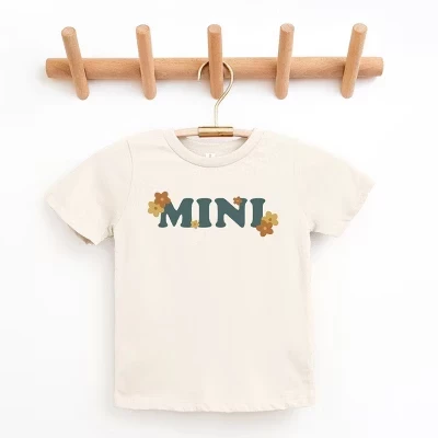 Молодежная футболка с коротким рукавом в стиле бохо Mini Flowers кремового цвета
