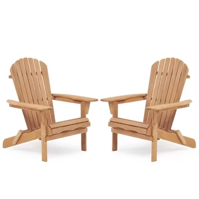 Складные кресла Clihome Adirondack, 2 шт., бежевые
