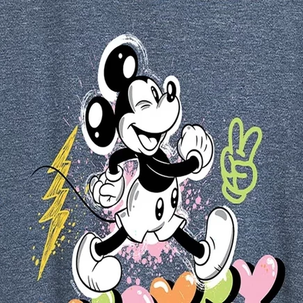 Женская футболка Disney Mickey Street Art, голубая
