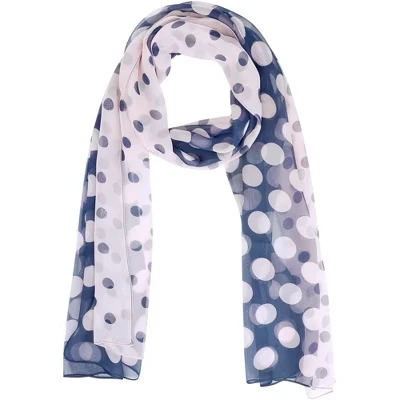 Women's 1950s Polka Dots Vintage Sunscreen Silky Neckerchief Head Wrap for Summer 1 Pc polka dot-5