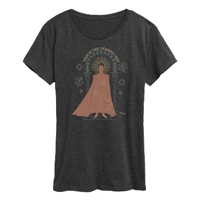 Женская футболка с коротким рукавом This Is The Thanks I Get King с графическим рисунком heather charcoal