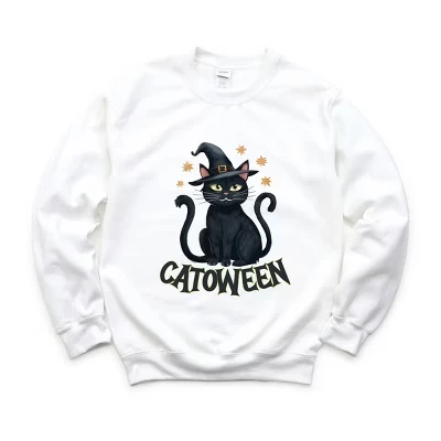 Свитшот Catoween Cat белый
