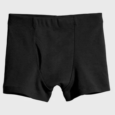 Мальчиковые боксеры city threads органический хлопок, черные