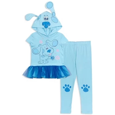 Детский костюм Blue's Clues: платье и лосины, синий