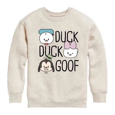 Флисовая толстовка Duck Duck Goof с графическим рисунком и длинным рукавом из натурального меха