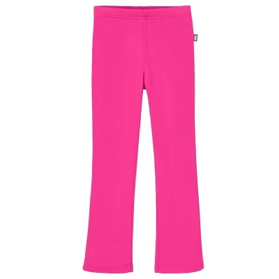 Детские расклешенные леггинсы City Threads, хлопок, розовые