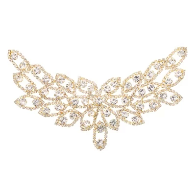 Декоративная аппликация Unique Bargains из страз, белая