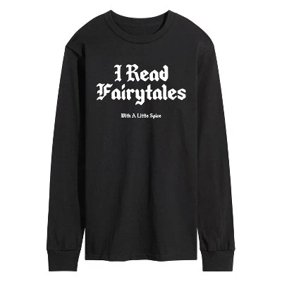 Мужская футболка Read Spice Fairytales с длинным рукавом и графическим рисунком, черная