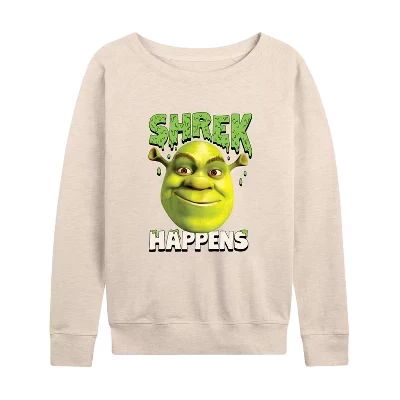Женский лонгслив Shrek с широким вырезом, бежевый