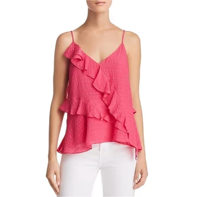 Женская шелковая майка на бретелях с оборками Parker Womens