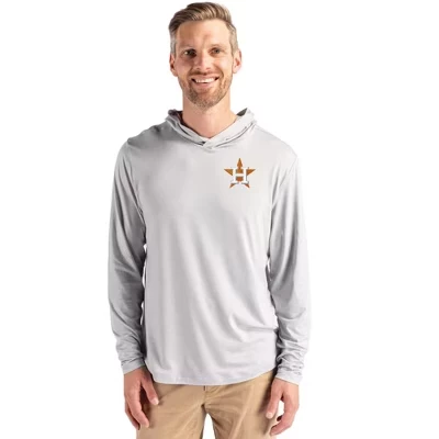 Houston Astros Coastline Epic Comfort Переработанная мужская рубашка с капюшоном из бетона