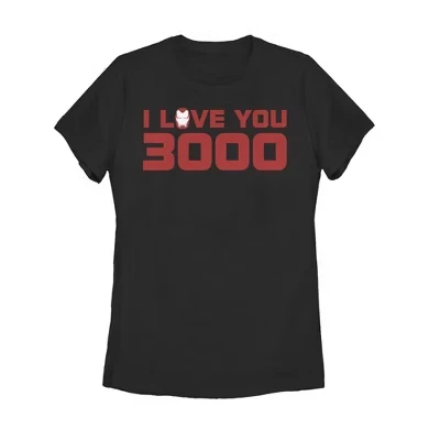 Женская футболка Love You 3000 Stark Helmet, черная