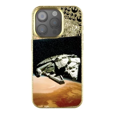 Чехол для мобильного телефона с золотыми побрякушками Star Wars Mechanics Portrait для Apple iPhone millennium falcon