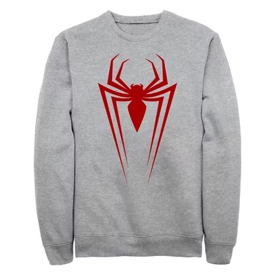 Мужская толстовка Marvel: : Майлз Моралес с длинным рукавом и логотипом Spider athletic heather