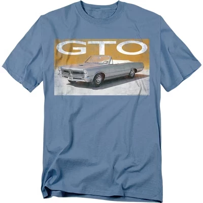 Мужская футболка Pontiac Gto синего цвета