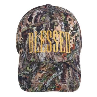 Взрослая благословенная вышитая камуфляжная бейсболка camo