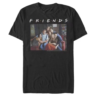 Мужская футболка Friends Group Poster, черная
