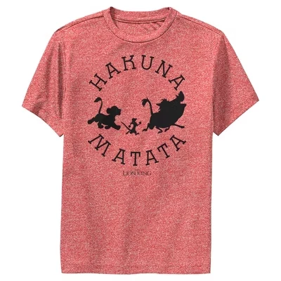 Футболка для мальчиков The Lion King «Хакуна матата», красная