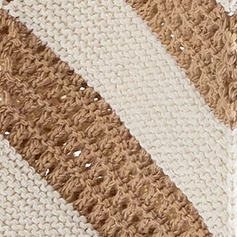 Женская пляжная сумка Cupshe Beach Striped, бежевая