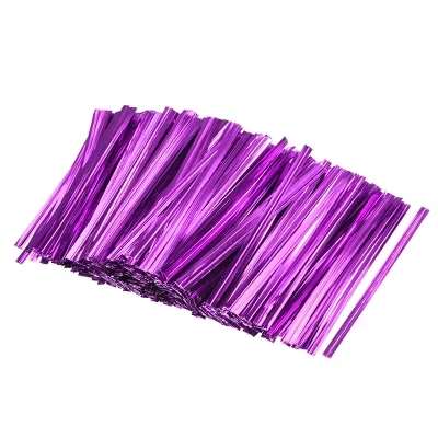 Завязки для пакетов Unique Bargains, 800 шт., фиолетовые