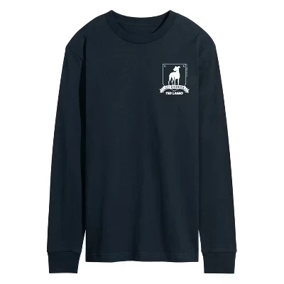 Мужская футболка с принтом AFC Richmond Crest с длинным рукавом темно-синего цвета