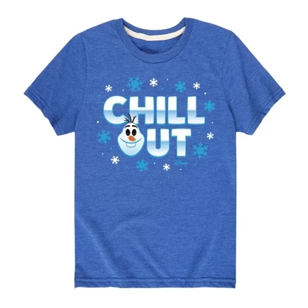 Футболка для мальчиков Disney Olaf Chill Out, синяя