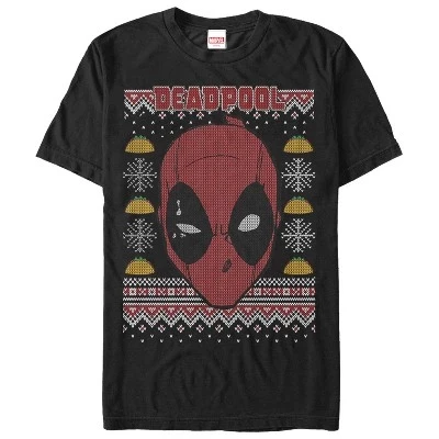 Мужская футболка Marvel «Маска Дэдпула», черная