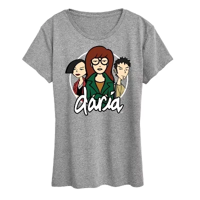 Женская футболка с коротким рукавом с логотипом Daria Jane и Trent Circle, серая