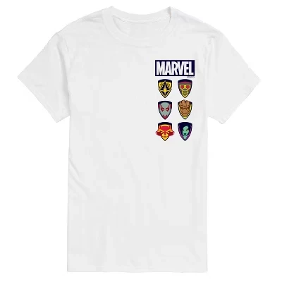 Мужская футболка с коротким рукавом и графическим рисунком Guardians of the Galaxy Icons, белая