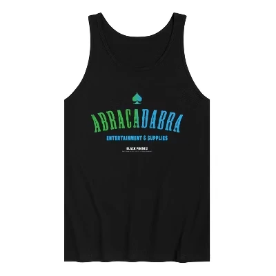 Мужская майка с графическим логотипом Abracadabra, черная