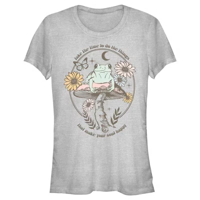 Женская футболка Lost Gods Happy Soul Frog для юниорок athletic heather