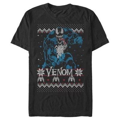 Мужская футболка Marvel Ugly Christmas Pose черного цвета