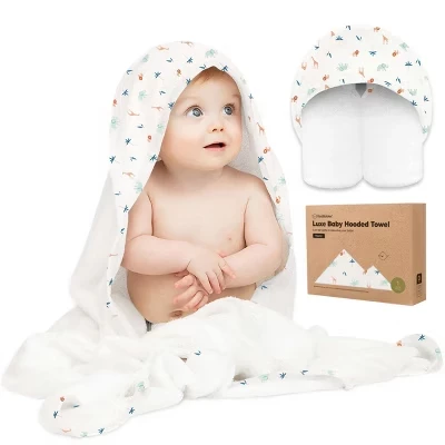 Детское полотенце KeaBabies Luxe с капюшоном, Вайлдскейп