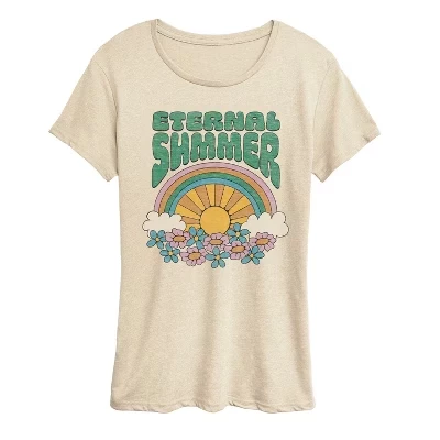 Женская футболка Instant Message Eternal Summer, бежевая