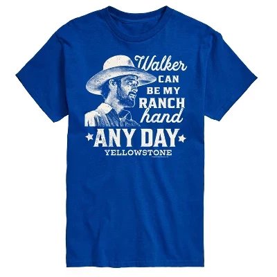 Мужская футболка Yellowstone Walker Ranch Hand, синяя