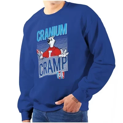 Толстовка Cranium Cramp Brain Freeze Icee для мужчин или женщин с лицензией royal