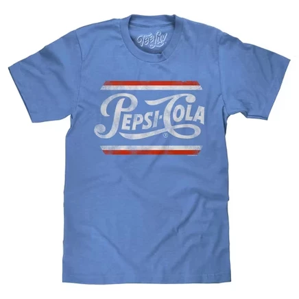 Мужская футболка TEE LUV Pepsi Classic Script, голубая