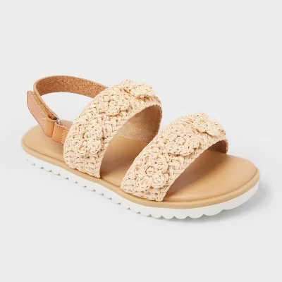 Детские сандалии Cat & Jack Denitra Raffia, бежевые