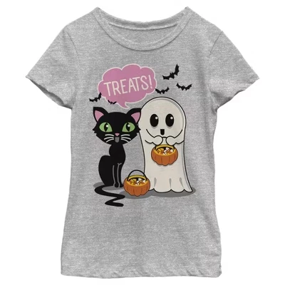 Футболка Girl's Lost Gods Halloween Treat Friends - спортивная Хизер