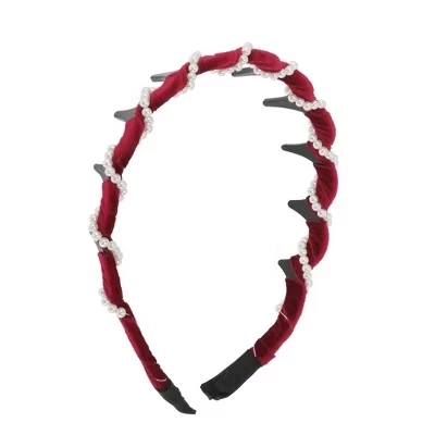 Женский бархатный ободок Unique Bargains Velvet, красный