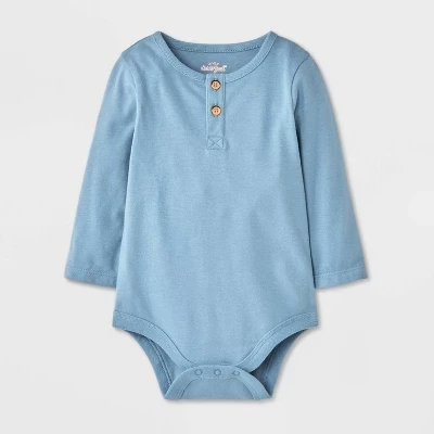 Боди Henley для маленьких мальчиков - ™ голубое