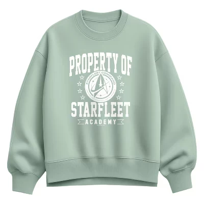 Женская толстовка из флиса Оверсайз Crew Sweatshirt seafoam - собственность Звездного флота.