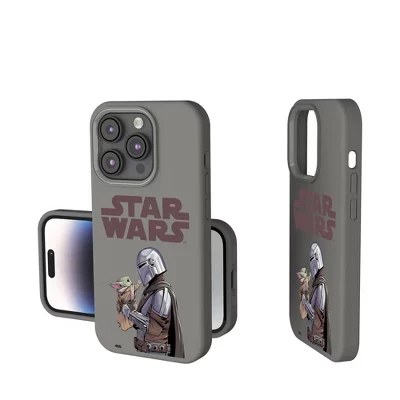 Мягкий на ощупь чехол для мобильного телефона Star Wars Mandalorian Color Block Soft Touch для Apple iPhone grogu и din djarin