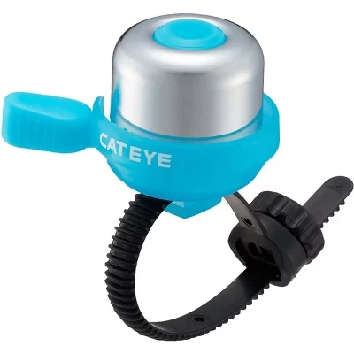 Велосипедный звонок Cateye PB-1100P, латунный, синий