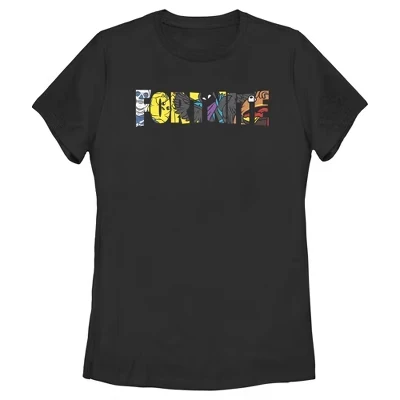 Женская футболка с логотипом Character Fill черного цвета