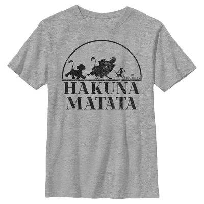 Футболка для мальчиков The Lion King Hakuna, меланжевая