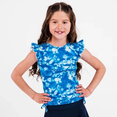Топ для плавания девочек Calypsa Chloe, синий