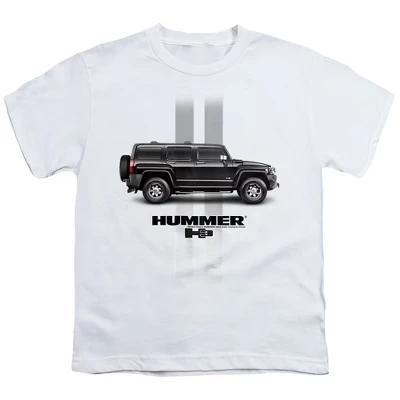 Футболка в полоску Hummer H3 для мальчиков, белая